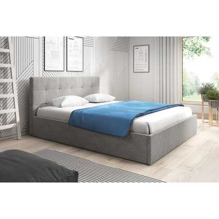 Čalouněná postel LAURA rozměr 120x200 cm Tmavě šedá TT-FURNITURE