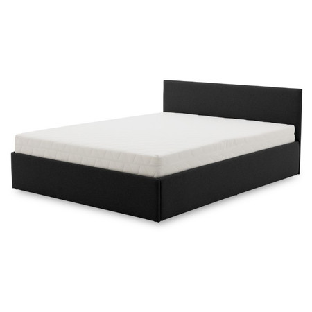 Čalouněná postel LEON s bonelovou matrací rozměr 160x200 cm Černá SG-nábytek