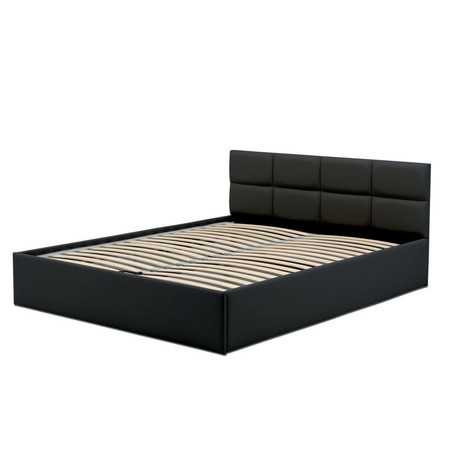 Čalouněná postel MONOS II bez matrace rozměr 160x200 cm - Eko-kůže Černá eko-kůže SG-nábytek