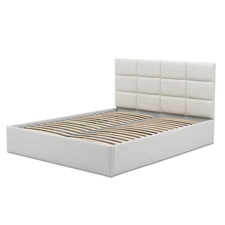 Čalouněná postel TORES II bez matrace rozměr 140x200 cm - Eko-kůže Bílá eko-kůže SG-nábytek