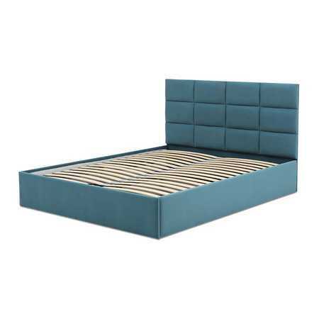 Čalouněná postel TORES bez matrace rozměr 140x200 cm Tyrkysová SG-nábytek