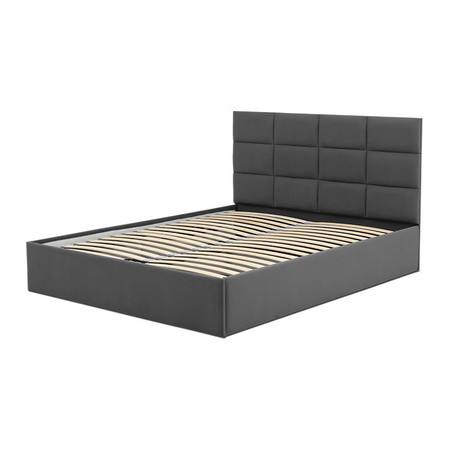 Čalouněná postel TORES bez matrace rozměr 160x200 cm Tmavě šedá SG-nábytek