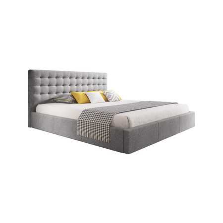 Čalouněná postel VERO rozměr 140x200 cm - šedá TT-FURNITURE