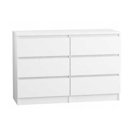 Komoda 120/6 cm - bílá SG-nábytek