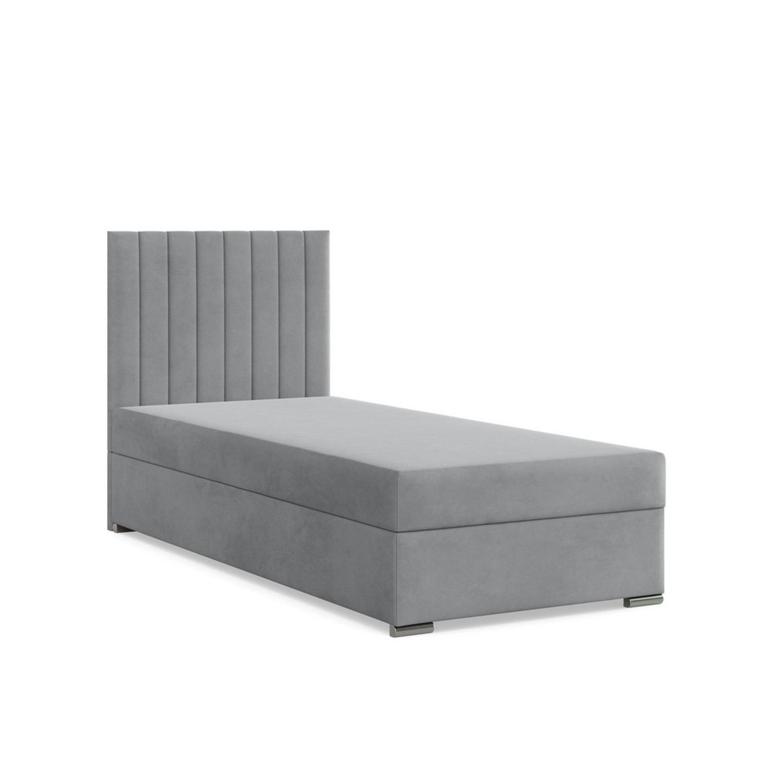 Čalouněná postel AGEN 90x200 cm s pružinovou matrací Šedá III SG nabytek