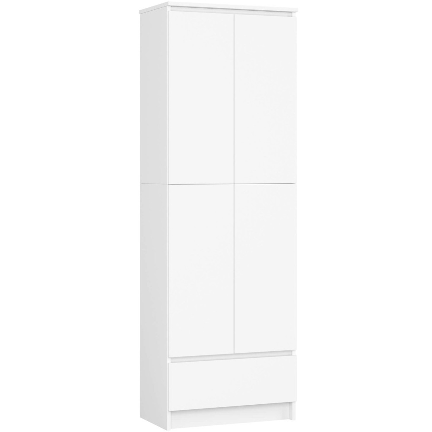 Regál R60 4D 1SZ CLP-bílá Akord