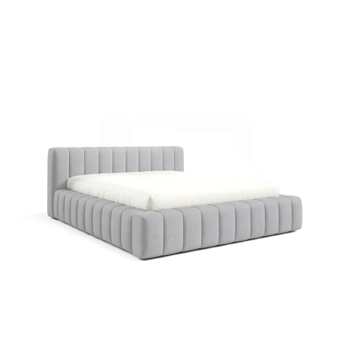 Čalouněná postel GINO 160x200 cm s nízkým čelem Šedá SG nabytek