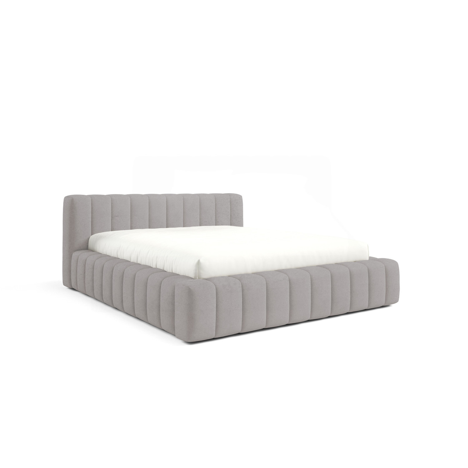 Čalouněná postel GINO 180x200 cm s nízkým čelem Šedá I SG nabytek