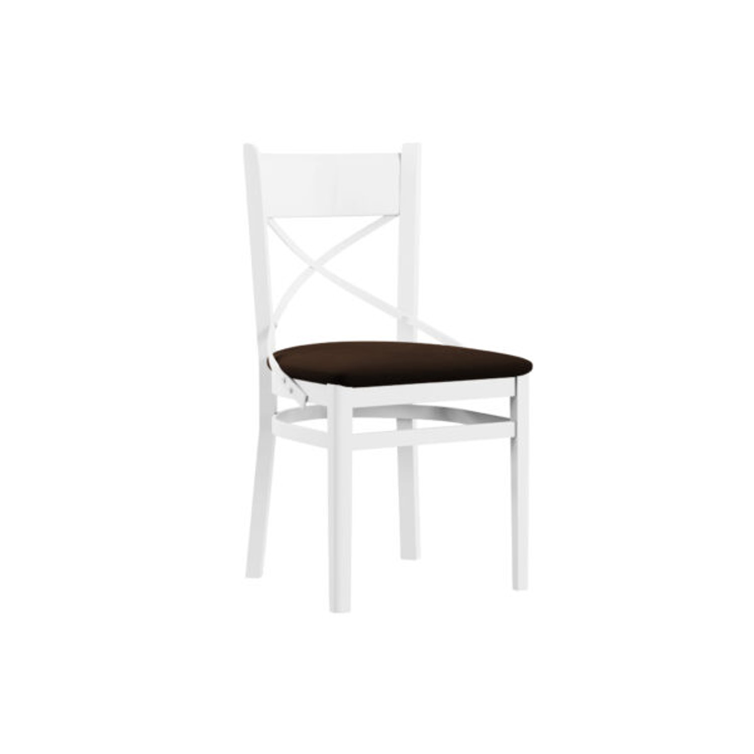 Jídelní židle X - bílé nohy v-X-bila-hneda GALA