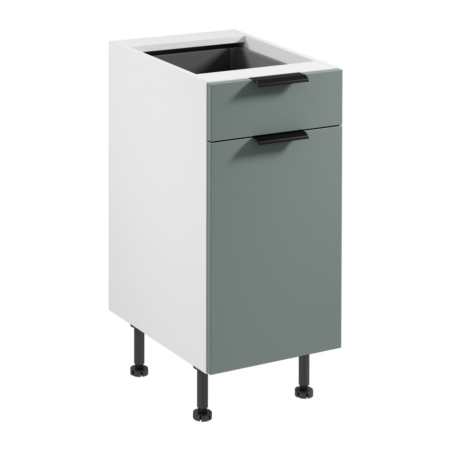 Kuchyňská skříňka SORENTO D40S1 - P/L - bílá Zelená GALA