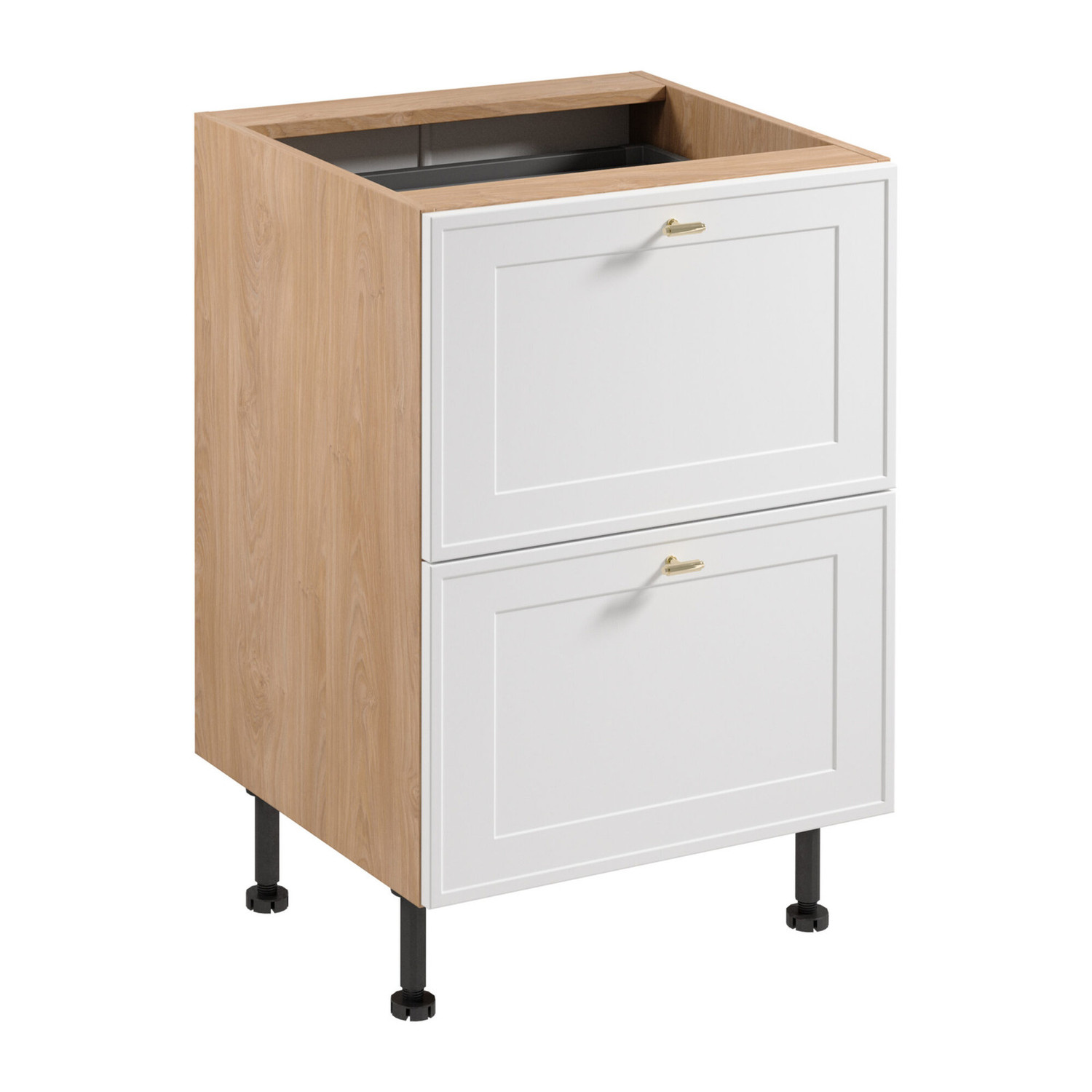 Kuchyňská skříňka SORENTO D60S2+1 AX -   Puccini/bílý rám GALA