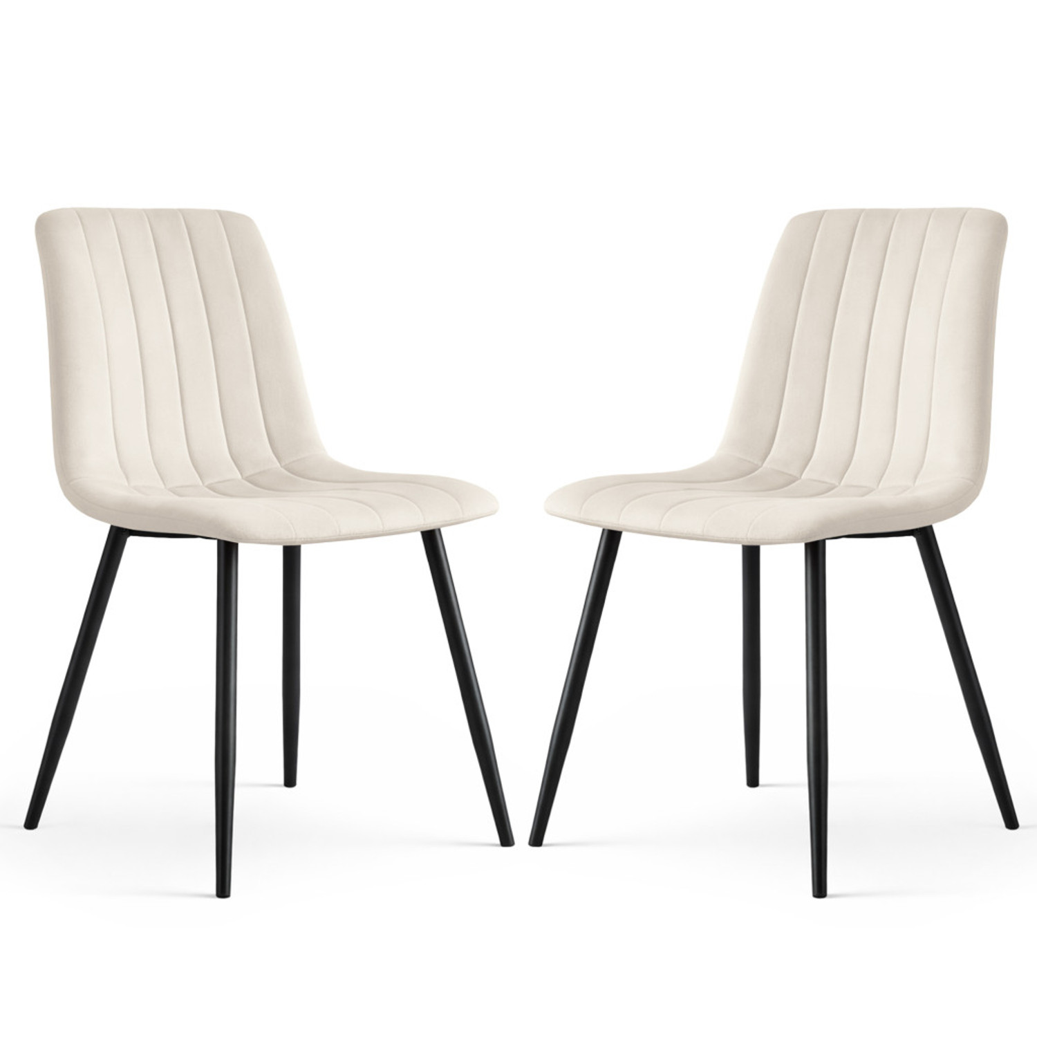 Set 2 ks čalouněných židlí LIVO - béžová Akord