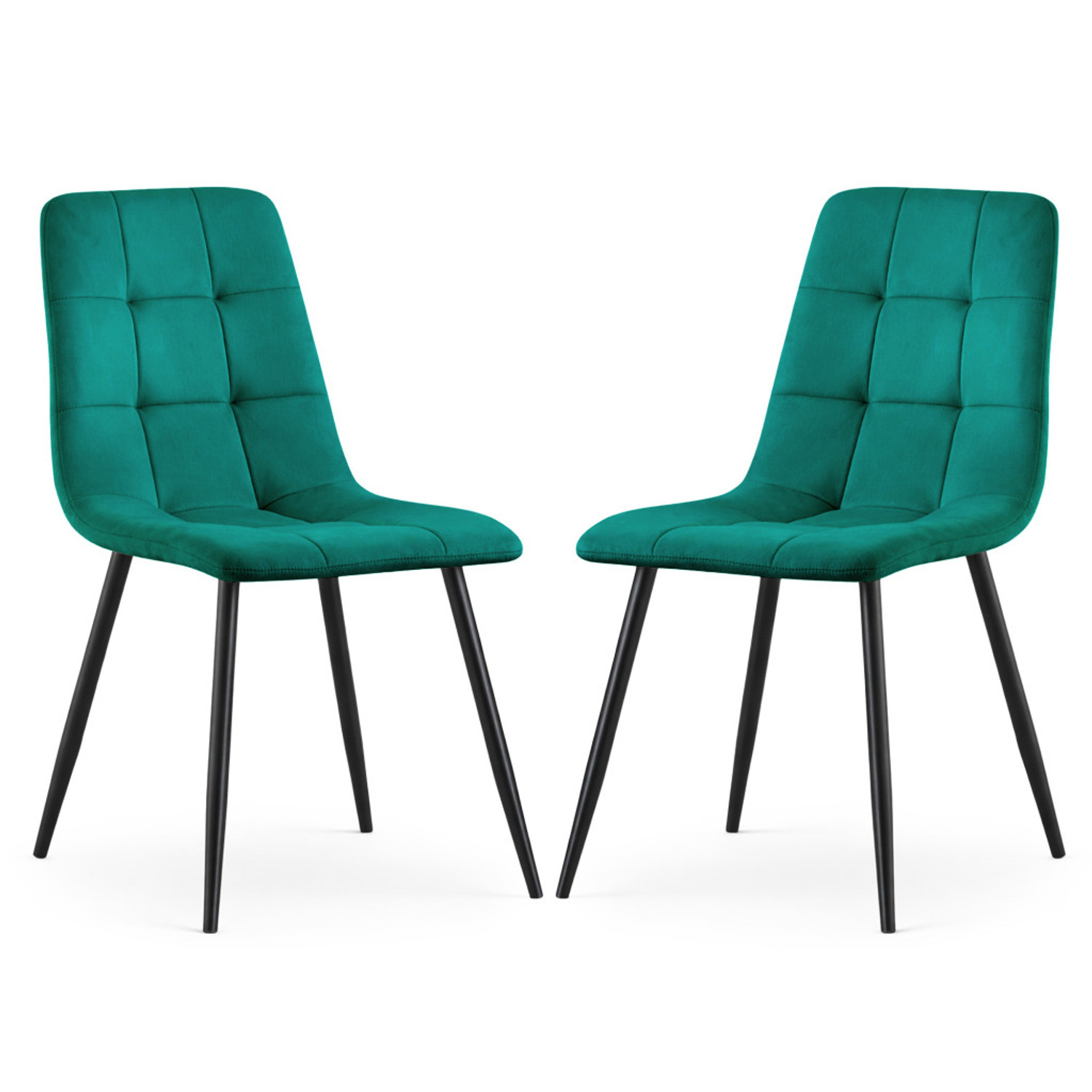 Set 2 ks čalouněných židlí NERO - zelená Akord