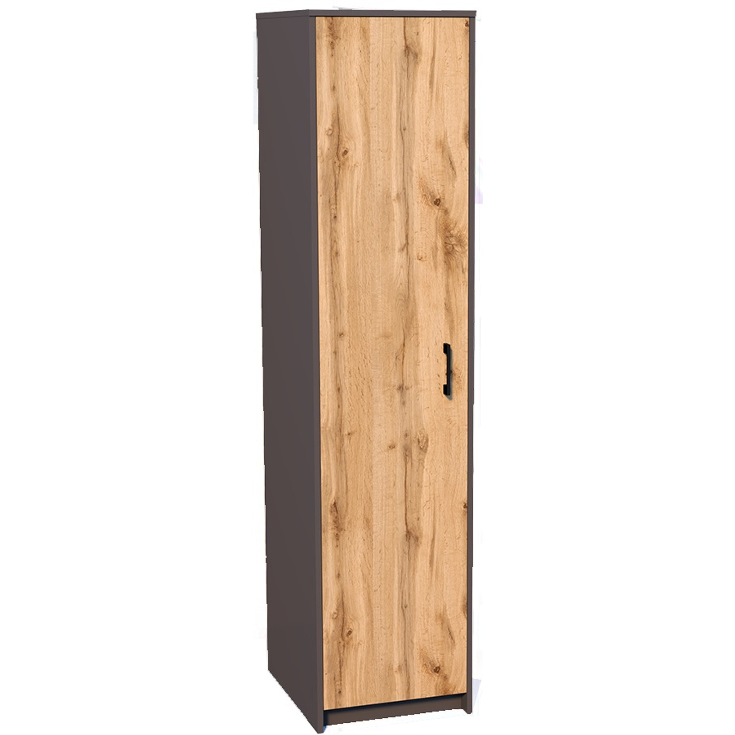 Skříň WIKTORIA 1D Grafit/dub wotan BESTSELLER