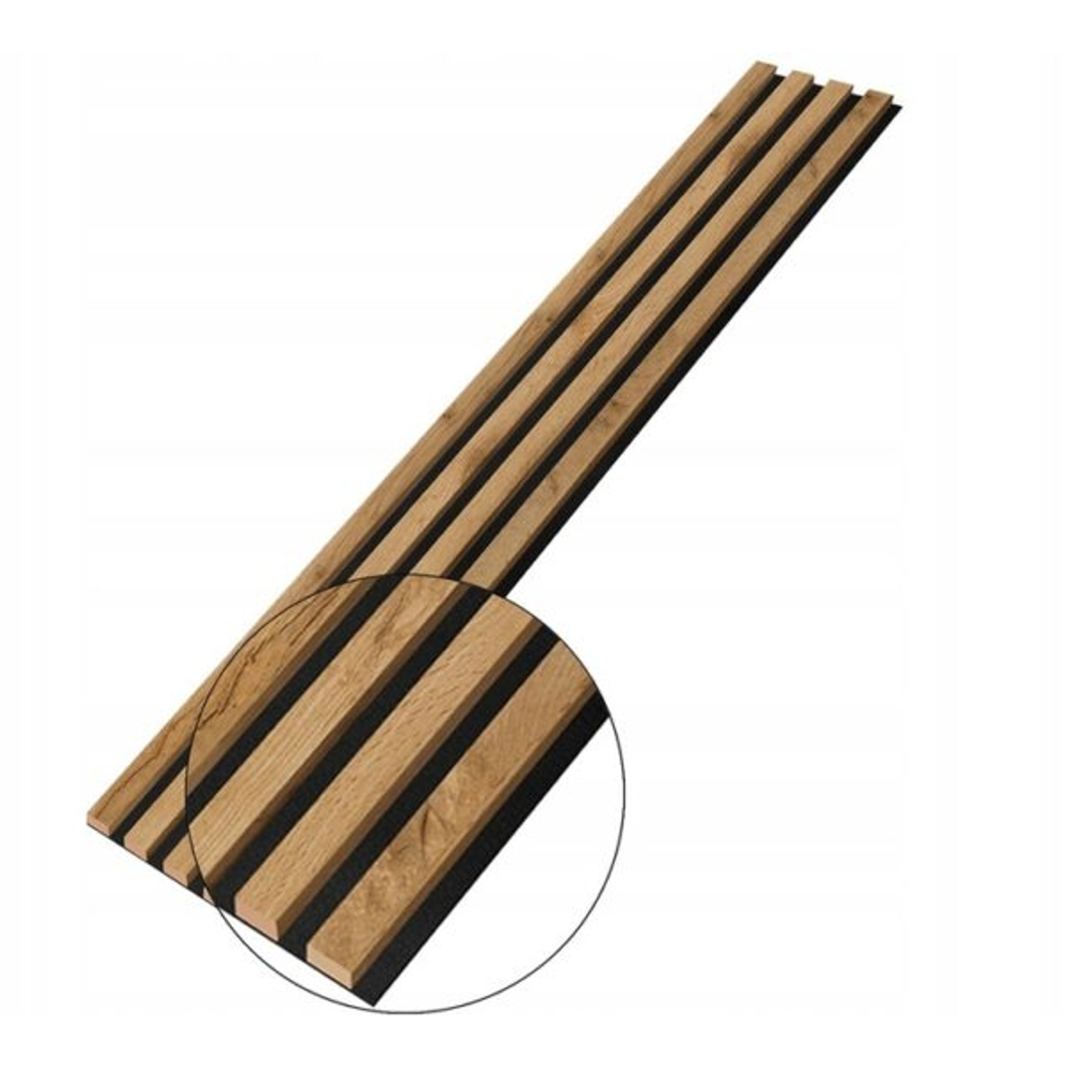 Designový akustický panel Dub Wotan - 18 cm - 4 lamely E-LAMELE