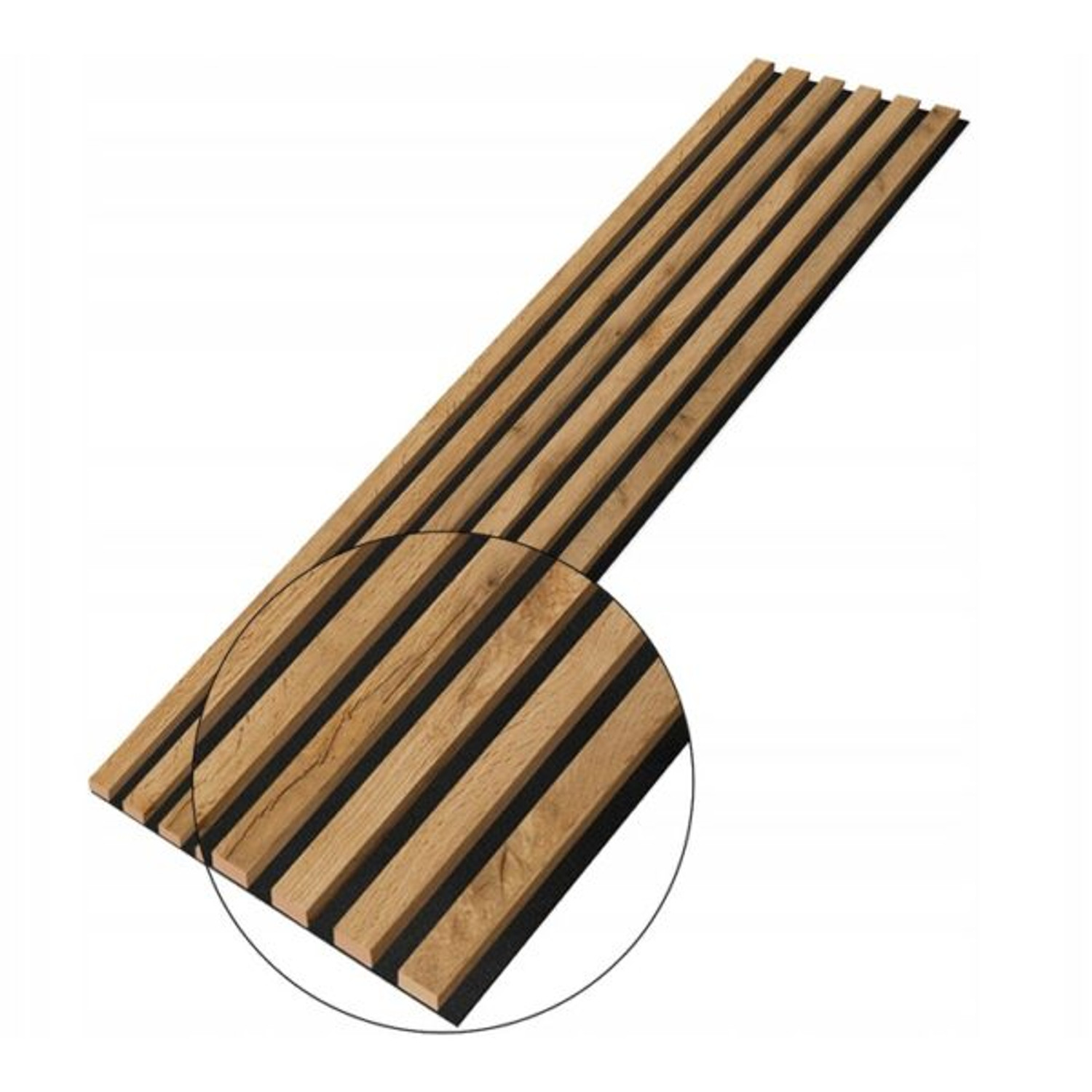 Designový akustický panel Dub Wotan - 28 cm - 6 lamel E-LAMELE