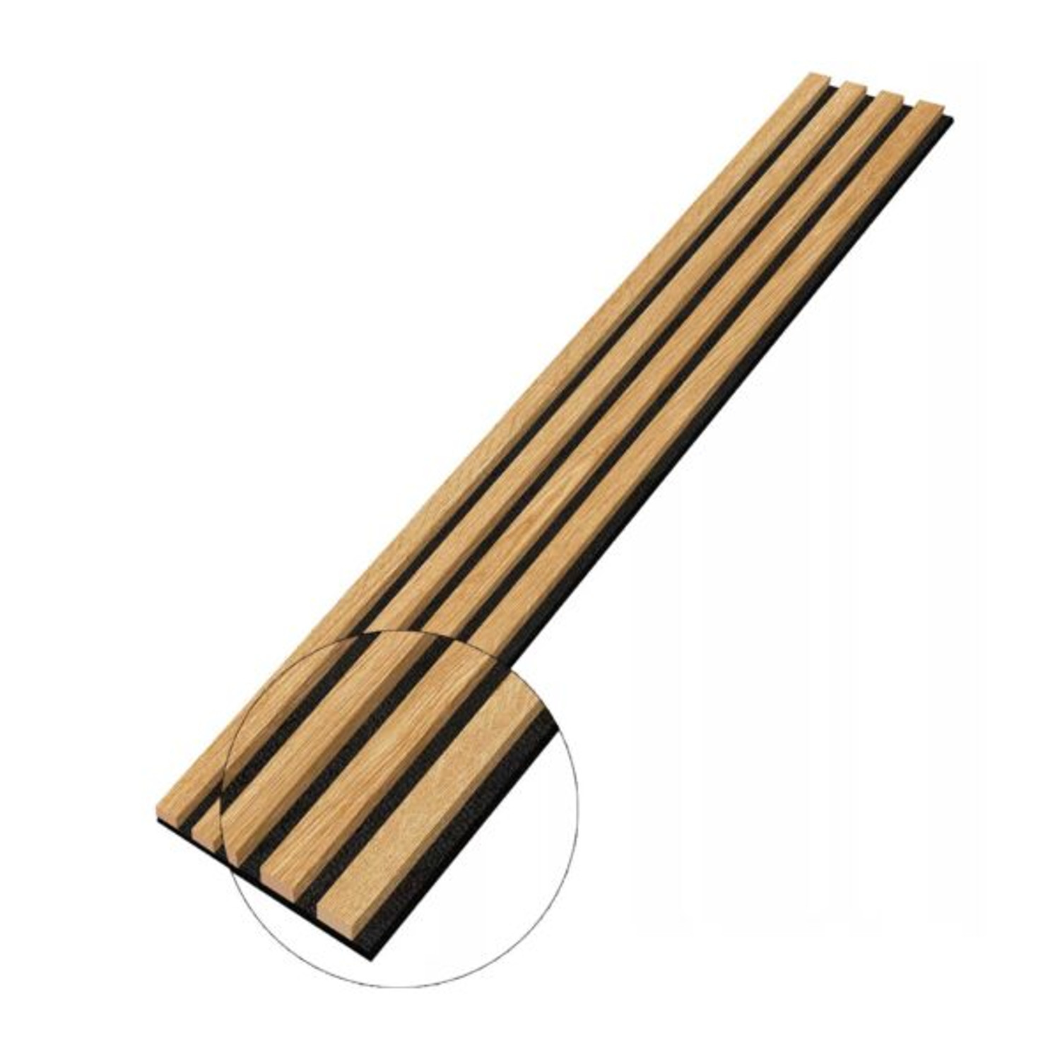 Designový panel z lamel Dub Windsor - 18 cm - 4 lamely E-LAMELE